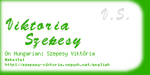 viktoria szepesy business card