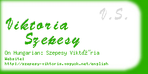 viktoria szepesy business card